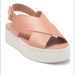 VINCE Weslan Cross Strap Slingback Sandal